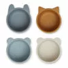 Malene Silicone Bowls - Set of 4 Blue Liewood Design Children