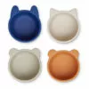 Malene Silicone Bowls - Set of 4 Navy blue Liewood Design Children