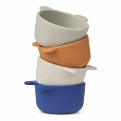 Malene Silicone Bowls - Set of 4 Navy blue Liewood Design Children -Liewood Sales Shop malene silicone bowls set of 4 navy blue liewood design children 3
