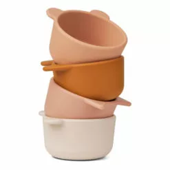 Malene Silicone Bowls - Set of 4 Pink Liewood Design Children -Liewood Sales Shop malene silicone bowls set of 4 pink liewood design children 7