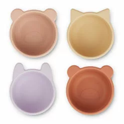 Malene Silicone Bowls - Set of 4 Lavender Liewood Design Children