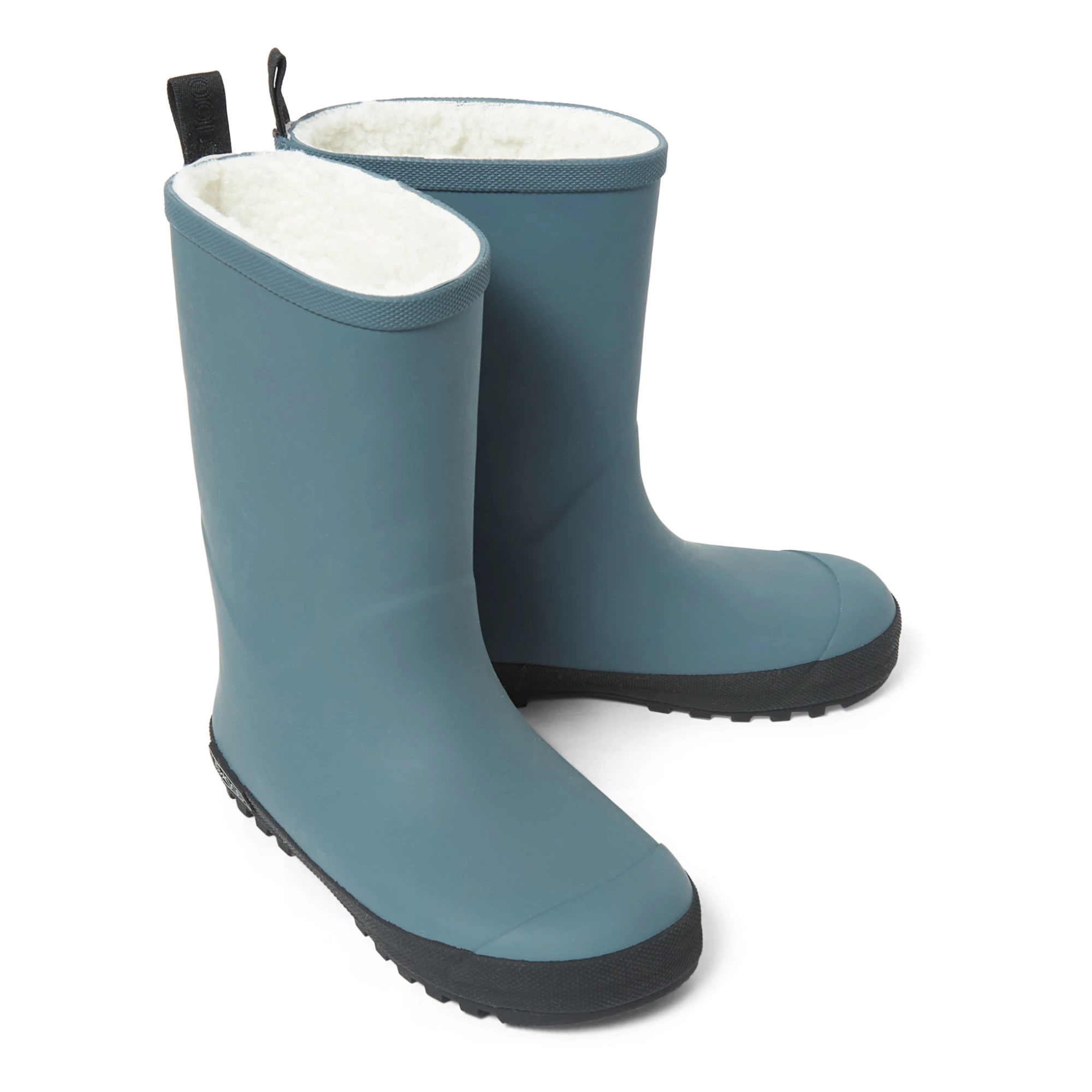 Mason Natural Rubber Fur-Lined Boots Grey blue Liewood Shoes Baby, Children 2 Mason Natural Rubber Fur-Lined Boots Grey blue Liewood Shoes Baby, Children - Image 2