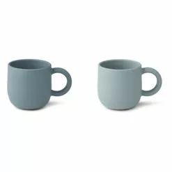 Merce Silicone Cups - Set of 2 Blue Liewood Design Children
