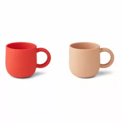 Merce Silicone Cups - Set of 2 Red Liewood Design Children