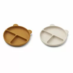 Merrick Silicone Plates - Set of 2 Caramel Liewood Design Children