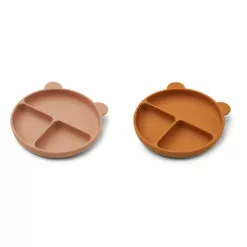 Merrick Silicone Plates - Set of 2 Dusty Pink Liewood Design Children