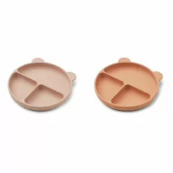 Merrick Silicone Plates - Set of 2 Pink Liewood Design Children