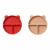 Merrick Silicone Plates - Set of 2 Red Liewood Design Children
