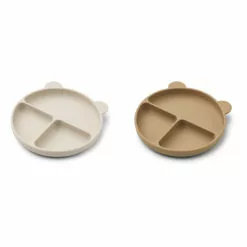 Merrick Silicone Plates - Set of 2 Sand Liewood Design Children