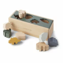 Midas Wooden Shape Box Toy Grey Liewood Toys and Hobbies Baby
