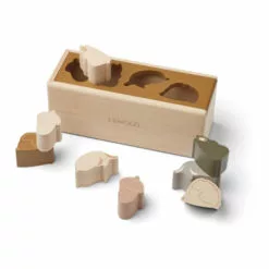Midas Wooden Shape Sorter Box Liewood Toys and Hobbies Baby