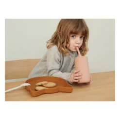 Nathan Silicone Plate, Bowl and Tumbler + Straw Set Pink Liewood Design Children -Liewood Sales Shop nathan silicone plate bowl and tumbler straw set pink liewood design children 4