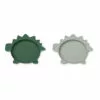 Olivia Dino Silicone Plates - Set of 2 Dark green Liewood Design Children