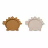 Olivia Dino Silicone Plates - Set of 2 Pink Liewood Design Children