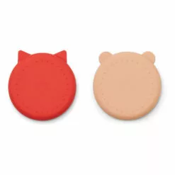 Olivia Plates - Set of 2 Red Liewood Design Children -Liewood Sales Shop olivia plates set of 2 red liewood design children 1