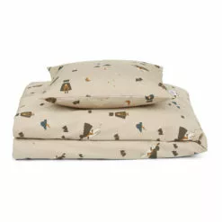 Organic Cotton Bedding Set Beige Liewood Design Children