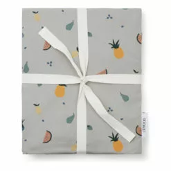 Organic Cotton Bedding Set Grey blue Liewood Design Children