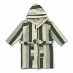 Organic Cotton Regie Bathrobe Dark green Liewood Design Children