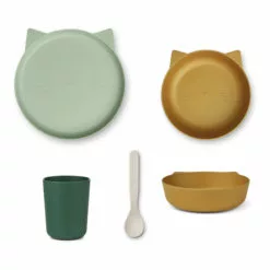 Paul Tableware Set - 4 Pieces Pale green Liewood Design Children