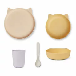 Paul Tableware Set - 4 Pieces Pale yellow Liewood Design Children