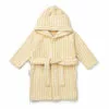 Rollo Organic Cotton Terry Cloth Bathrobe Pale yellow Liewood Design Children
