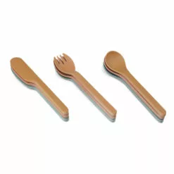 Ryan PLA Cutlery - Set of 9 Mustard Liewood Design Children