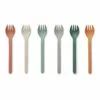 Selena PLA Forks - Set of 6 Mustard Liewood Design Children