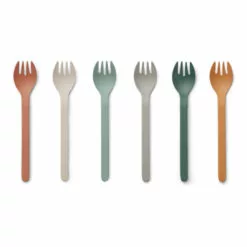 Selena PLA Forks - Set of 6 Mustard Liewood Design Children