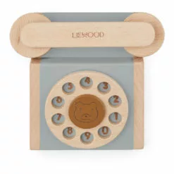 Selma Classic Wooden Telephone Blue Liewood Toys and Hobbies Children -Liewood Sales Shop selma classic wooden telephone blue liewood toys and hobbies children 2