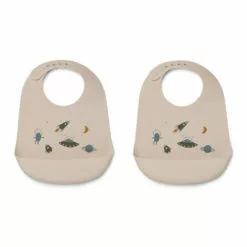 Silicone bibs - Set of 2 Liewood Design Baby