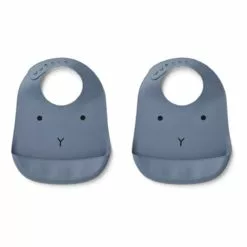 Silicone bibs - Set of 2 Liewood Design Baby
