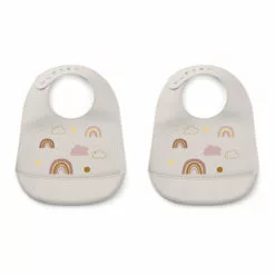 Silicone bibs - set of 2 Sand Liewood Design Baby