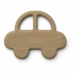 Silicone Car Teething Ring Beige Liewood Design Baby