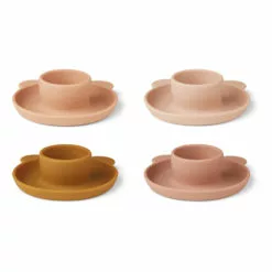 Silicone Egg Cups - Set of 4 Pink Liewood Design Children