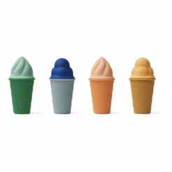 Silicone Ice Creams - Set of 4 Blue Liewood Toys and Hobbies Children