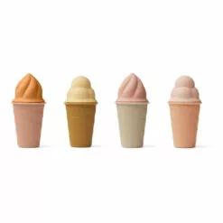 Silicone Ice Creams - Set of 4 Pink Liewood Toys and Hobbies Children