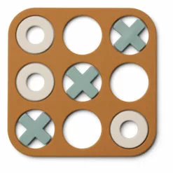 Silicone Noughts and Crosses Set Caramel Liewood Toys and Hobbies Children
