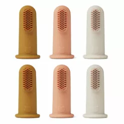 Simon Silicone Baby Toothbrushes - Set of 6 Sand Liewood Design Baby -Liewood Sales Shop simon silicone baby toothbrushes set of 6 sand liewood design baby 2
