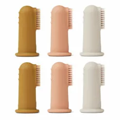 Simon Silicone Baby Toothbrushes - Set of 6 Sand Liewood Design Baby