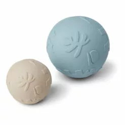 Thea Natural Rubber Balls - Set of 2 Blue Liewood Toys and Hobbies Baby