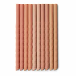 Timoti Silicone Straws - Set of 10 Pink Liewood Design Children