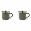 Tommy Stainless Steel Cups - Set of 2 Green Liewood Design Children
