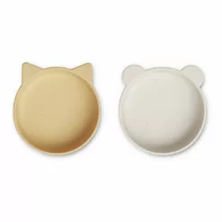 Vanessa Silicone Bowls - Set of 2 Sand Liewood Design Children