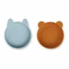 Vanessa Silicone Bowls - Set of 2 Blue Liewood Design Children