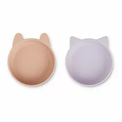 Vanessa Silicone Bowls - Set of 2 Lavender Liewood Design Children