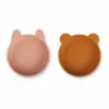 Vanessa Silicone Bowls - Set of 2 Pink Liewood Design Children