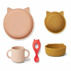 Vivi Silicone Tableware 4-Piece Set Liewood Design Children
