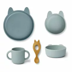 Vivi Silicone Tableware 4-Piece Set Liewood Design Children