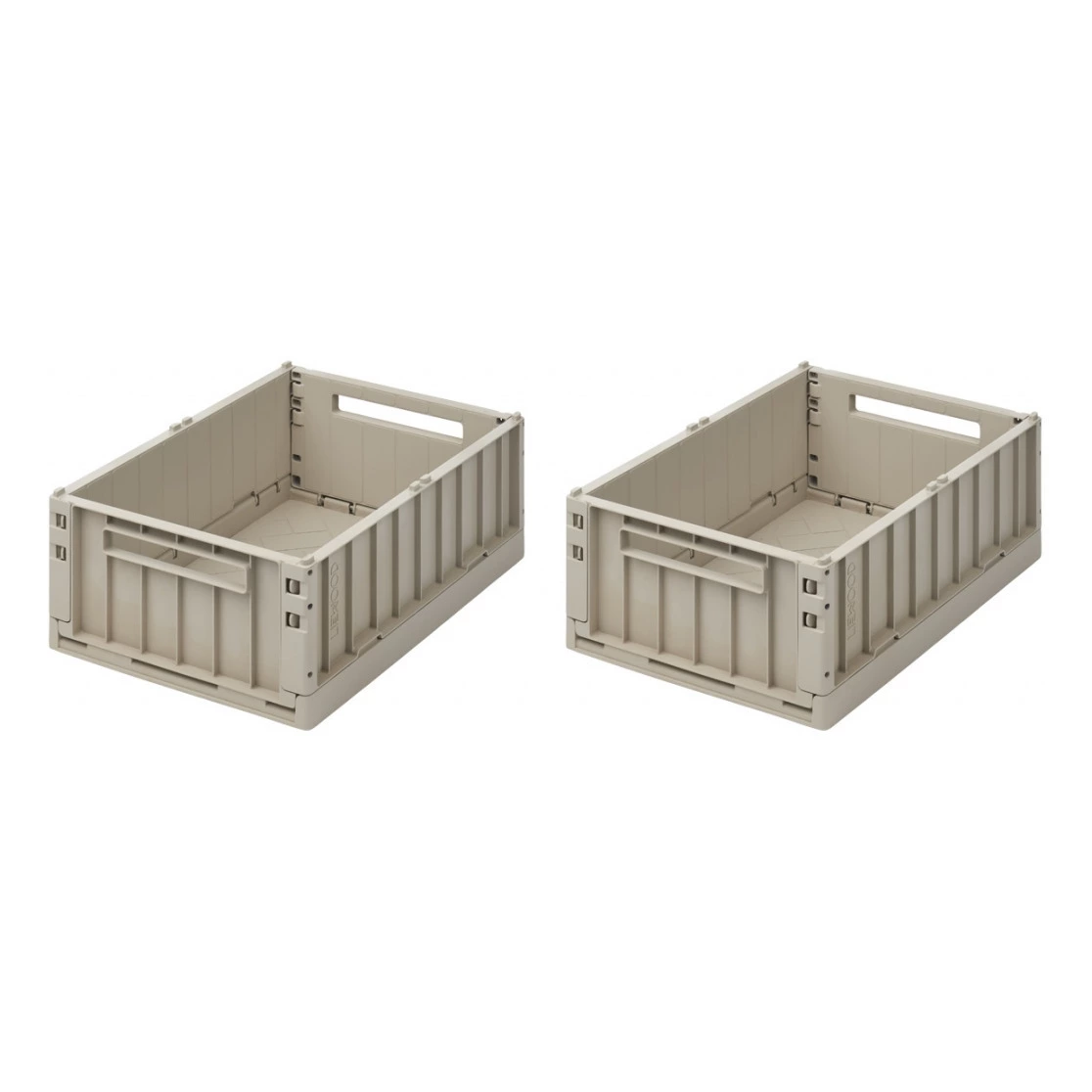 Weston Collapsible Crates - Set of 2 Beige Liewood Design Children 4 Weston Collapsible Crates - Set of 2 Beige Liewood Design Children - Image 4