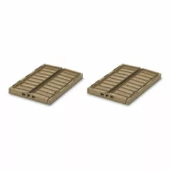 Weston Collapsible Crates - Set of 2 Brown Liewood Design Children 7 Weston Collapsible Crates - Set of 2 Brown Liewood Design Children -Liewood Sales Shop weston collapsible crates set of 2 brown liewood design children 2